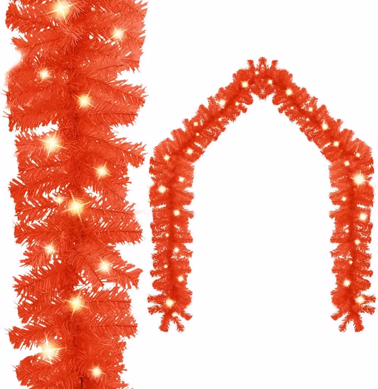 The Living Store Ghirlanda natalizia con LED 10 m rosso