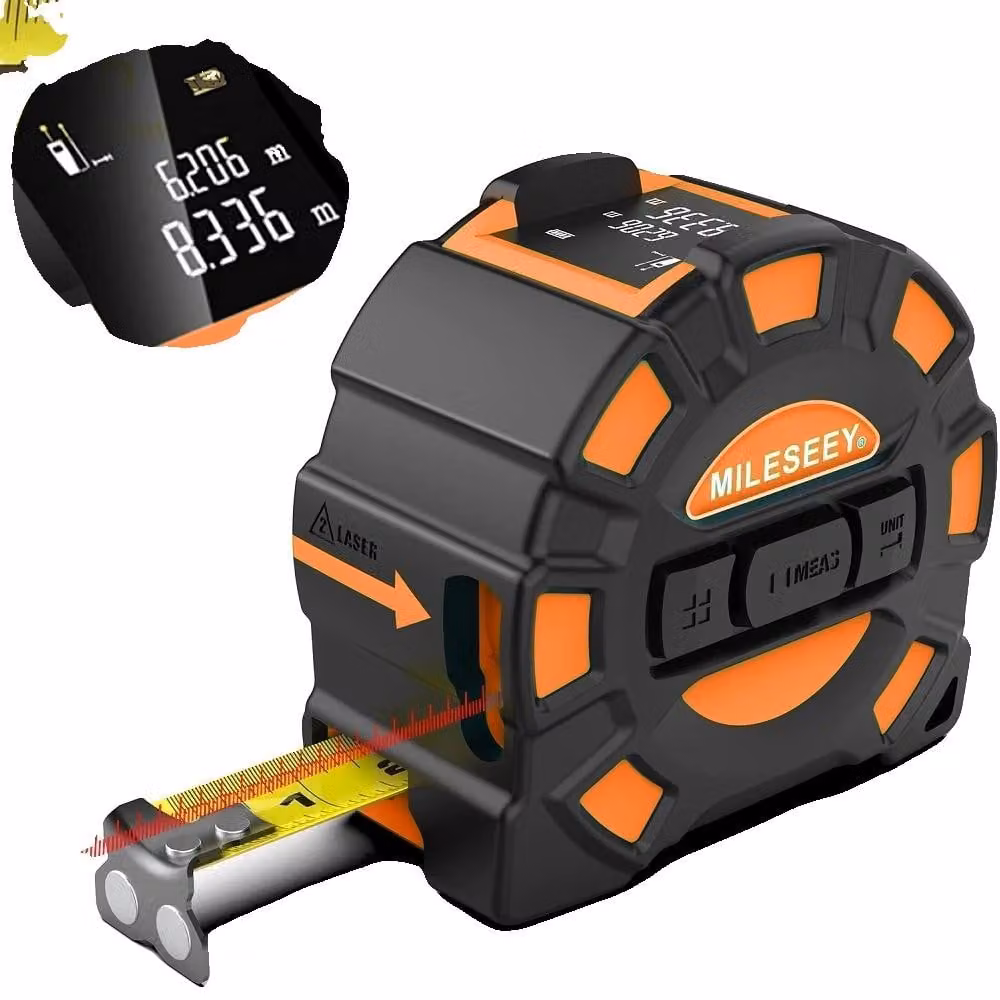 Telemetro laser, portata 40 m, batteria ricaricabile, 40 m