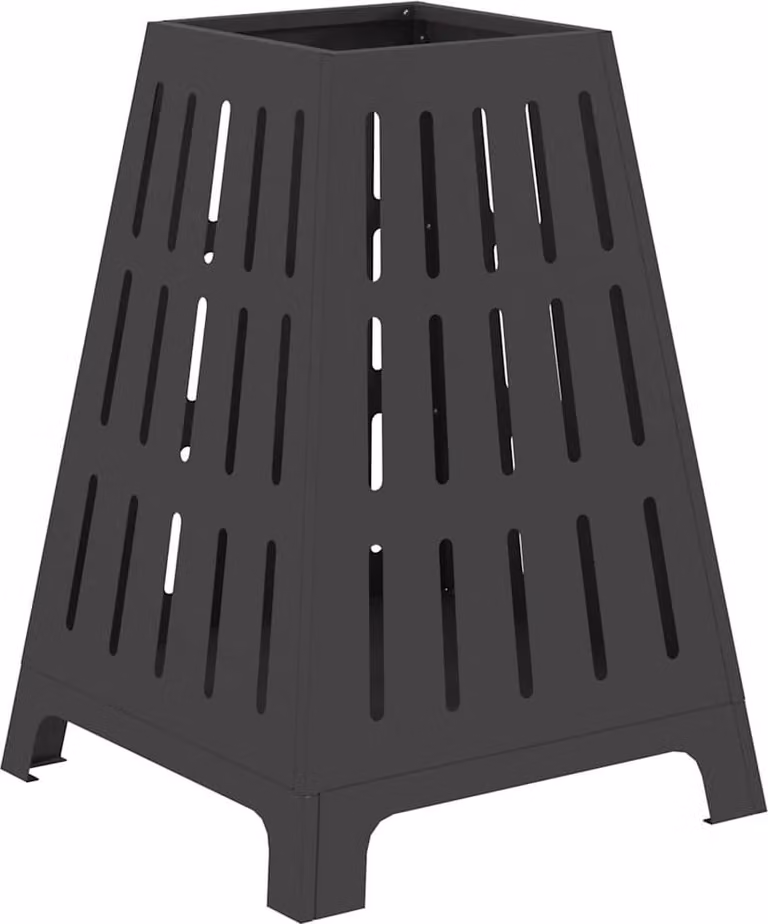 Focolare Nero 50 x 50 x 70 cm Acciaio