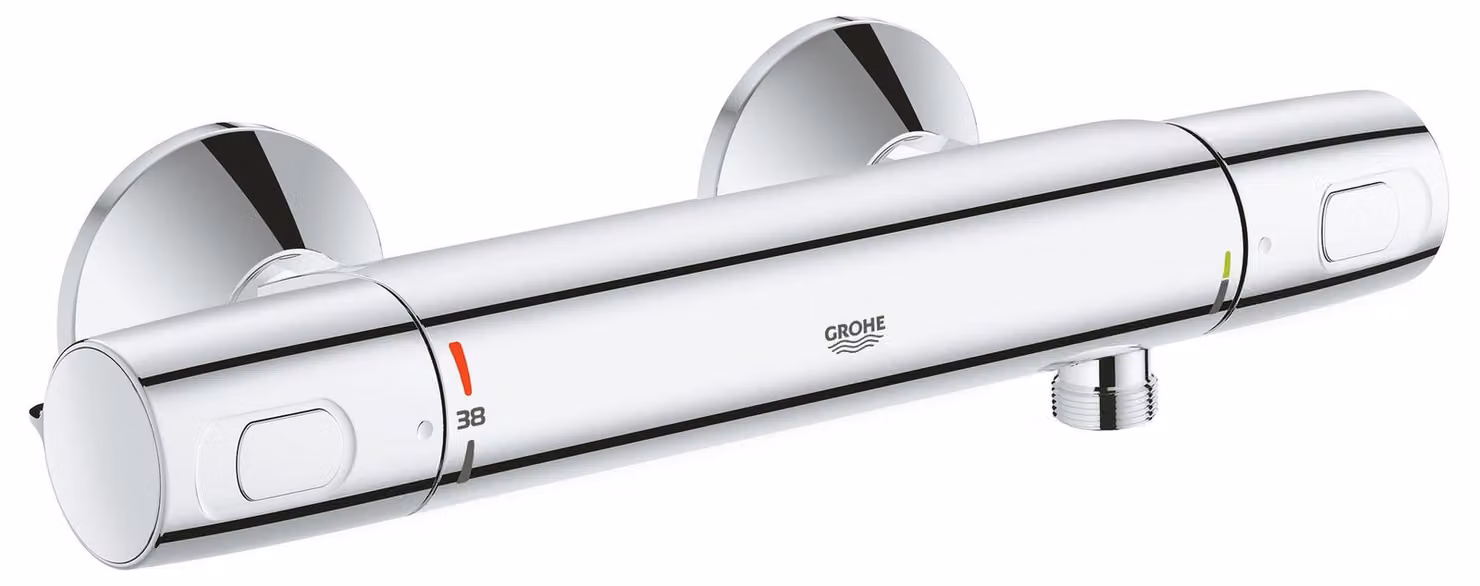 GROHE Precision Trend thermostatic shower mixer. wall-mounted. anti-scale protection. 1/2 thread connection. chrome. 34229002