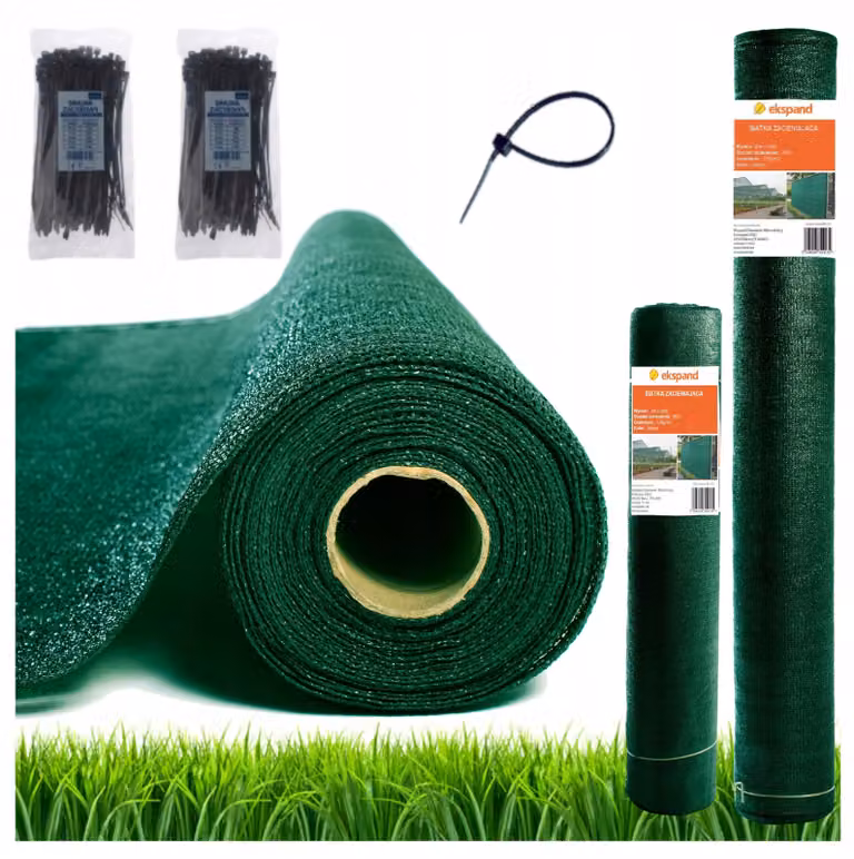 Ekspand | rete ombreggiante 62% - 6x40 m - verde - resistente ai raggi UV - alta densità 65g/m?