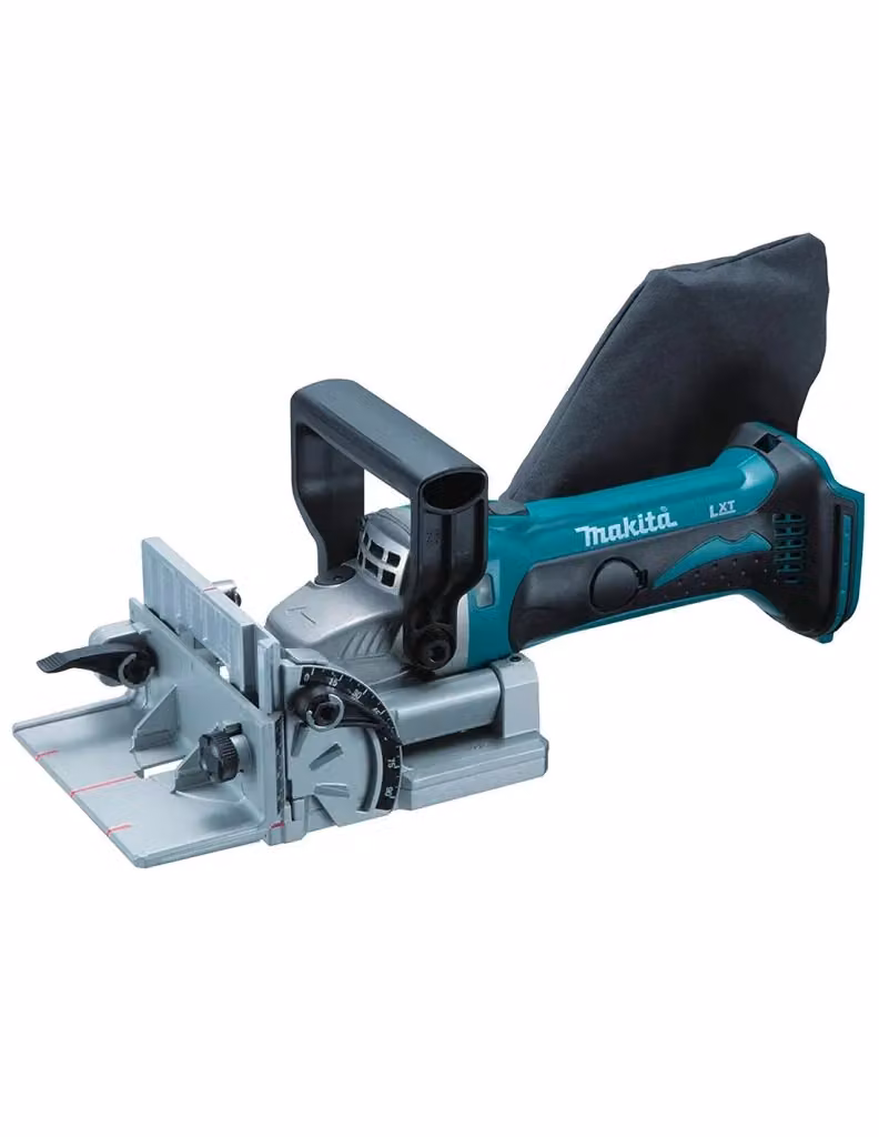 Fresatrice Intestatrice Makita DPJ180RTJ con 2 batterie da 5,0 Ah, caricabatterie DC18RC e sistema di trasporto MAKPAC 3 – 2