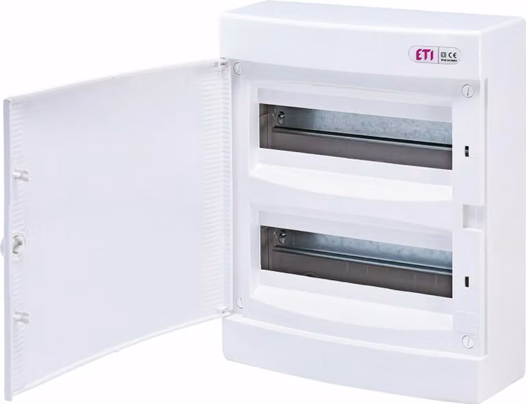 Scatola di distribuzione IP40 E2 a fila singola 360 x 290 x 110 mm 24 moduli bianco
