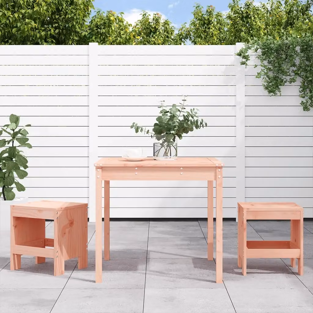 Set Bistrot da Giardino 3 pz in Legno di Douglas Marrone – 2