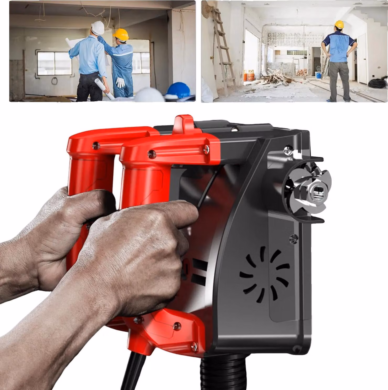 Fresatrice a muro, potenza 1200 W, larghezza di fresatura 160 mm, regolazione altezza 1-4 mm, velocità 3000 giri/min, 24,5 x 22 x 16,5 cm Dimensioni