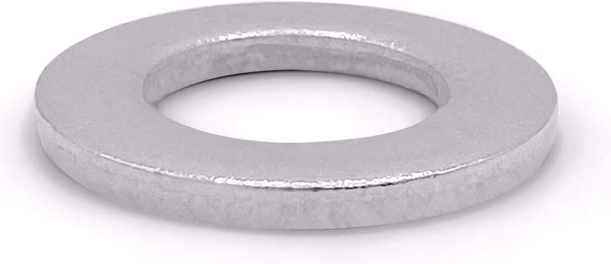 Rondelle piatte per viti metriche M6 - Set di 100 pezzi, rondelle piatte in acciaio inossidabile conformi alla norma DIN 125 - Diametro interno 6,4 mm, diametro esterno 12 mm