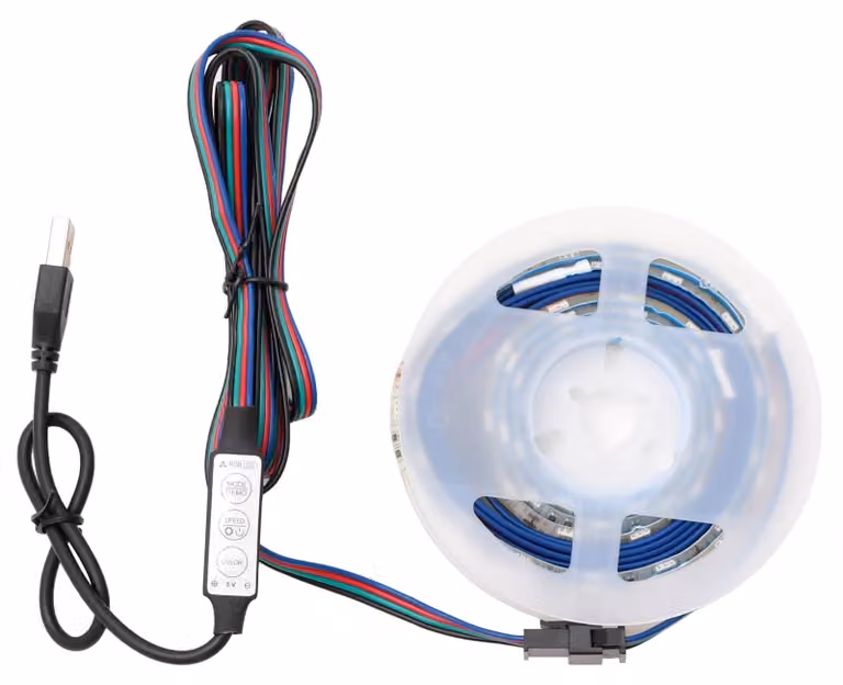 Strisce LED con barra luminosa nera, 180 cm, tecnologia SMD5050