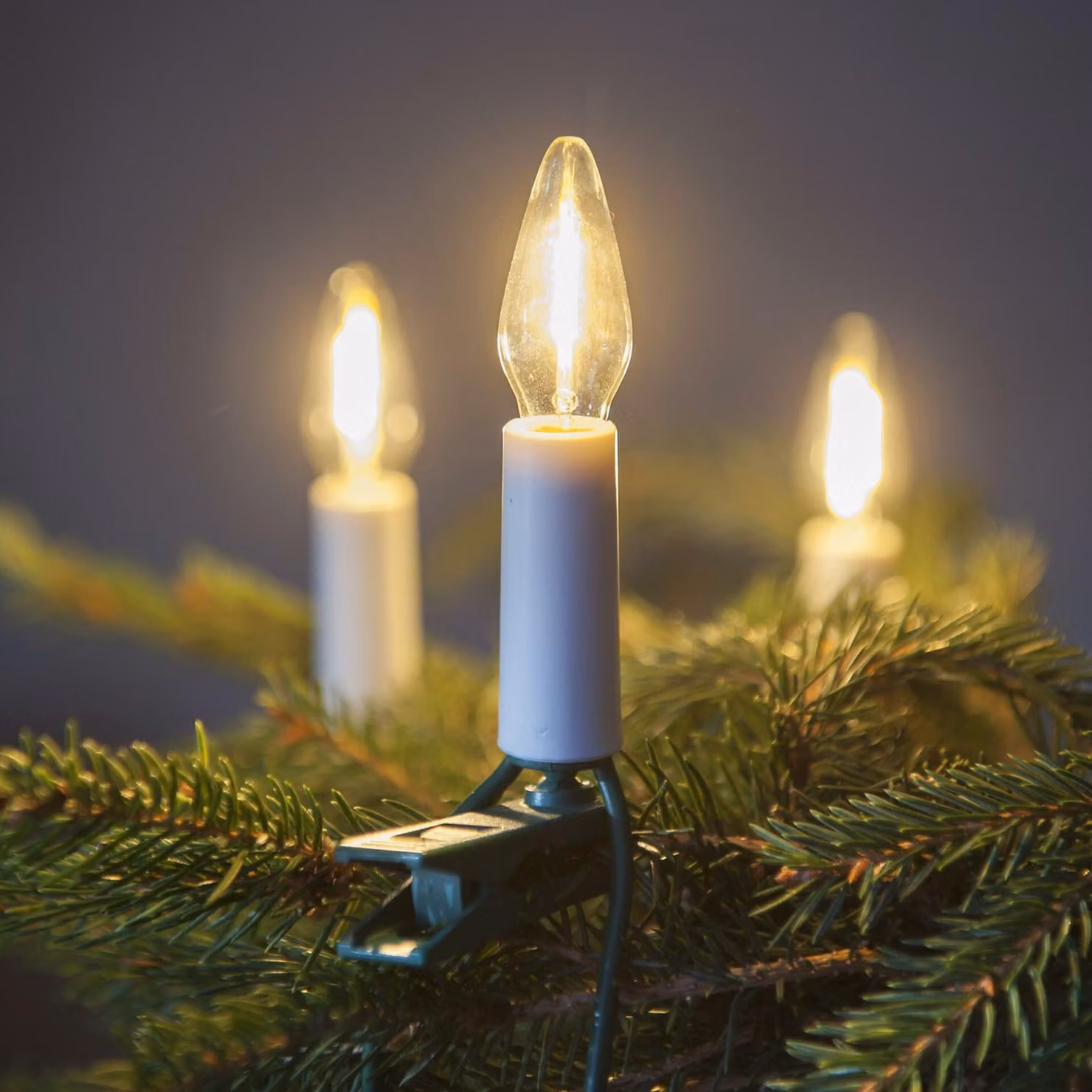 Lampada a filamento LED Exihand Felicia per esterni, trasparente, SVP-20, espandibile, cablaggio verde + trasformatore di rete