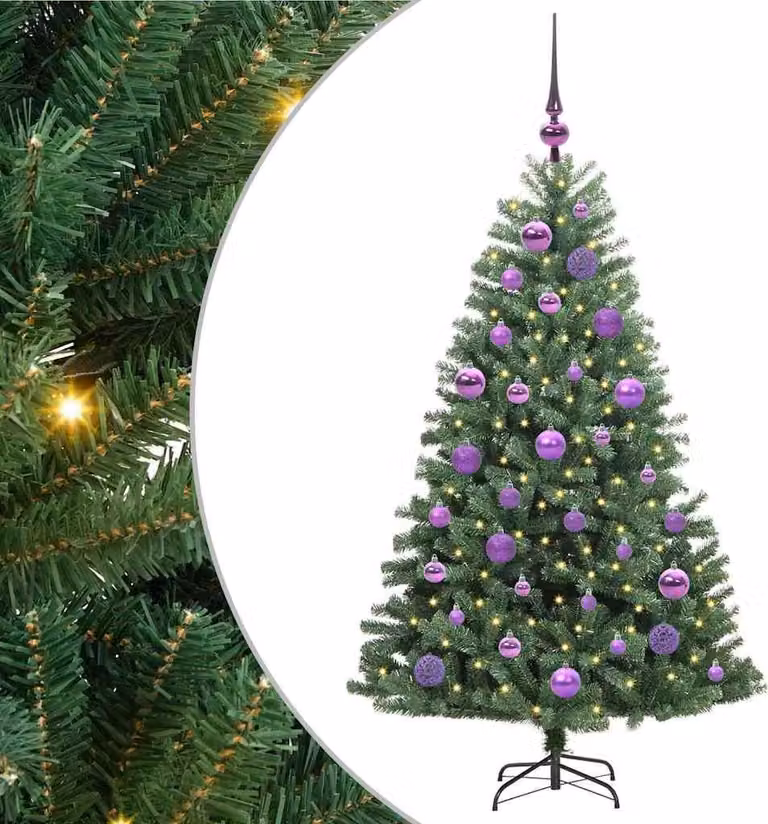 vidaXL Albero di Natale artificiale pieghevole verde 120 cm