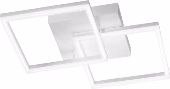 Plafoniera a LED moderna Fabas Luce Bard bianca dimmabile