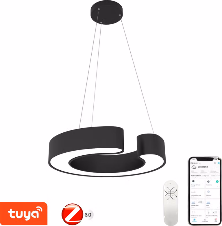 Immax NEO CHILD Luce a sospensione intelligente 60cm 43W nero Zigbee 3.0