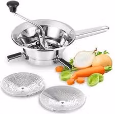 Passaverdura Moulinex in acciaio inox con 2 dischi, diametro 24 cm, colore silver