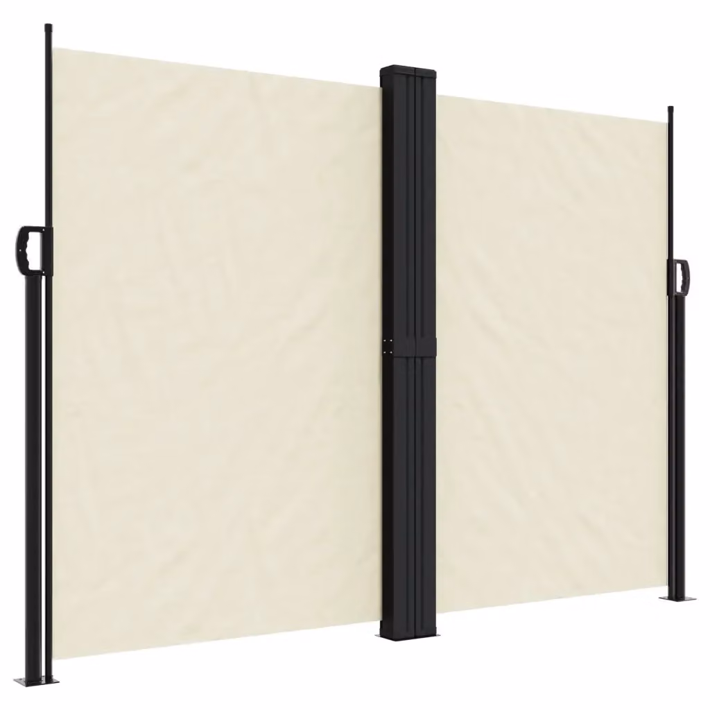 Tenda da sole laterale retrattile vidaXL beige in poliestere e alluminio L: 1000 cm, H: 180 cm – 2