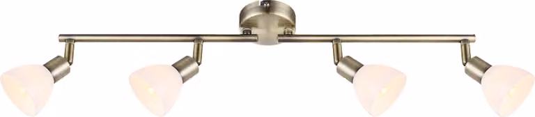 Globo Pauline plafoniera in ottone antico, 4xG9 LED; 56045-4