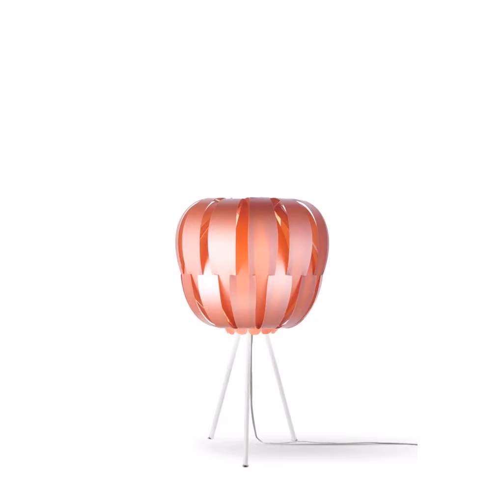 Lampada da scrivania moderna Queen Polilux Linea Zero in metallo rosa con attacco E27 – 2