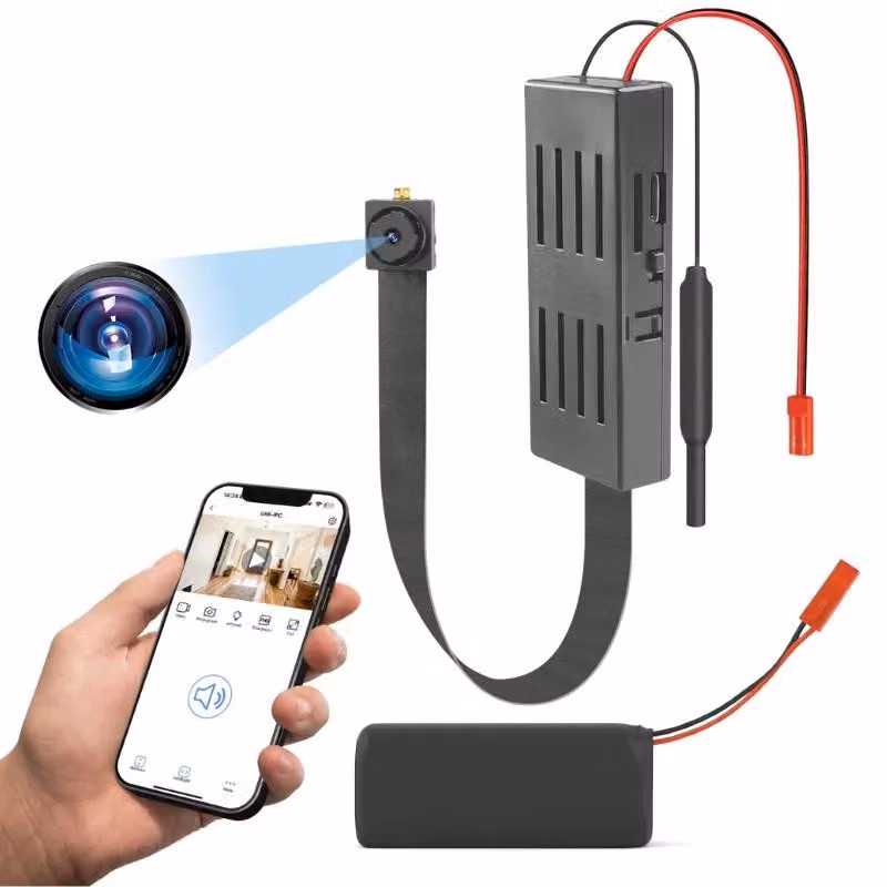 Mini modulo camera iUni IP55, Wi-Fi, slot scheda MicroSD, visualizzazione live sul telefono