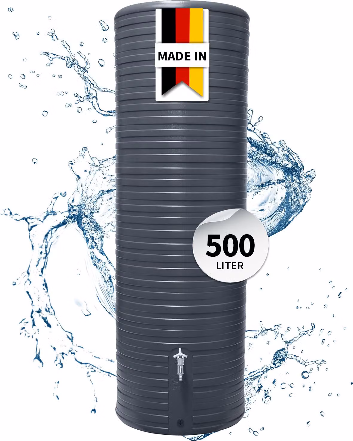 Serbatoio per l'acqua piovana GARANTIA Nordic 500 l grigio grafite
