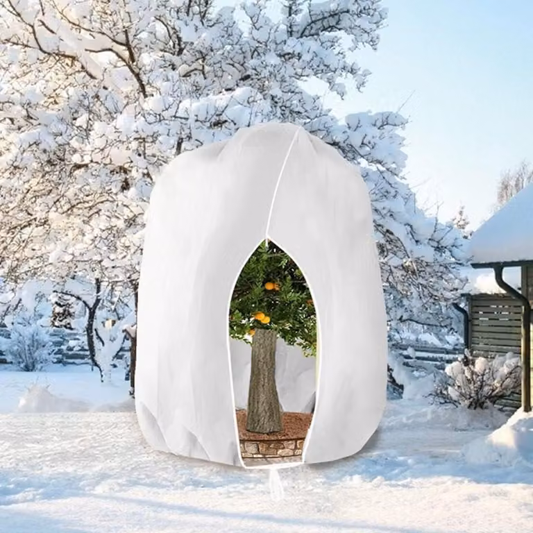 Copertura protettiva invernale per piante, 280x300 cm, bianca, traspirante e resistente agli strappi