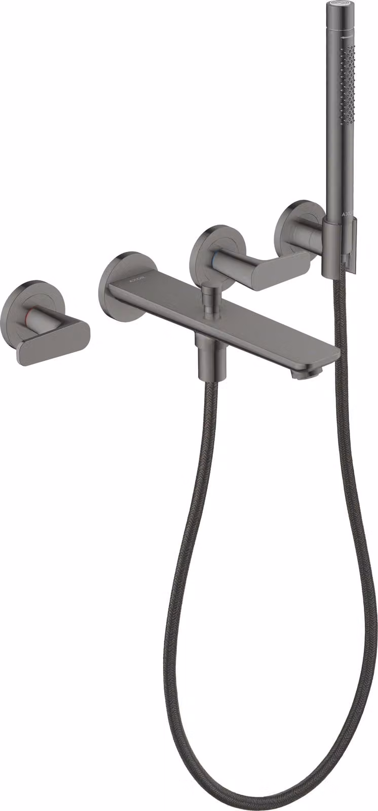 hansgrohe AXOR Citterio C Robinetterie de baignoire 3 trous encastrée pour montage mural, avec douchette à main, 49480330, 49480330