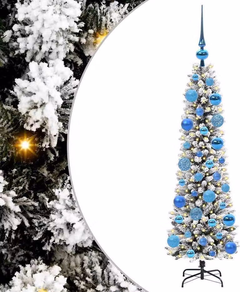 Albero di Natale artificiale con 150 LED Bianco 120 cm