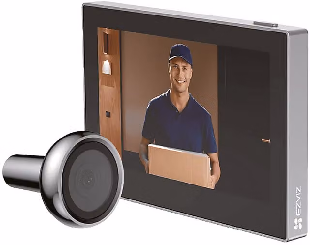Spioncino Digitale Ezviz HP2 con Display 4,3 pollici e Wi-Fi, Colore Silver – 1