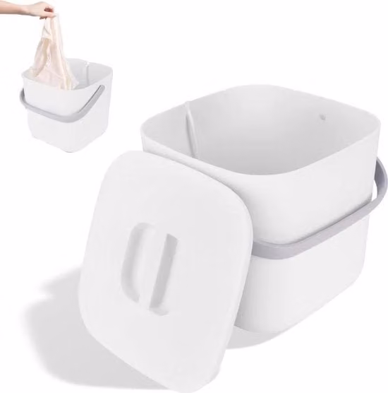 Mini-lavatrice portatile 8L con lavastoviglie USB per uso domestico e viaggio - per RV e appartamenti - Bianco