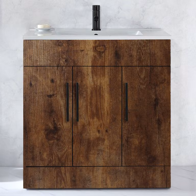 Mobile Lavabo Autoportante Bianco 800mm - Maniglie Personalizzabili