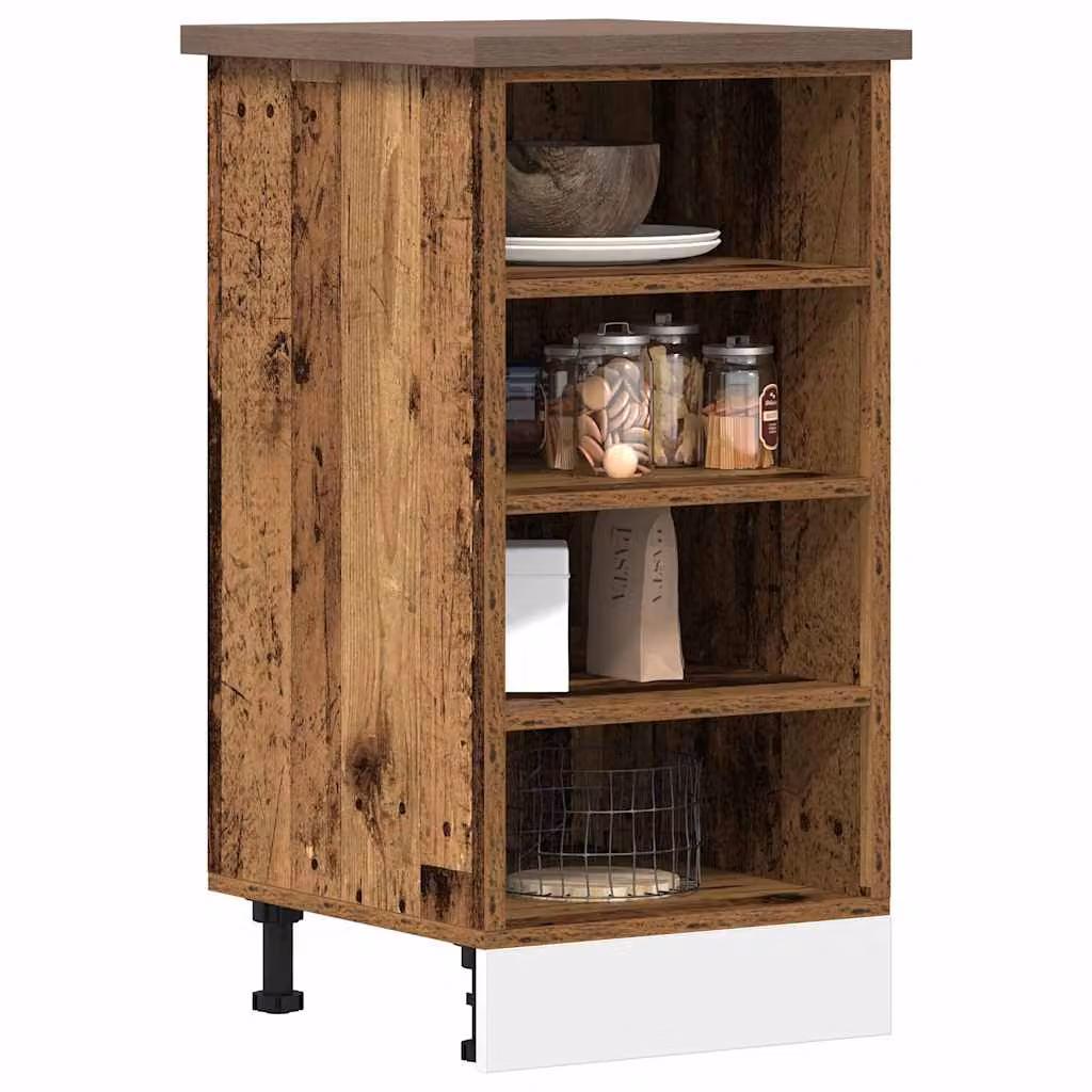 Armadio inferiore da cucina vidaXL Riga in legno color marrone L 40 cm, P 44,5 cm, H 81,5 cm