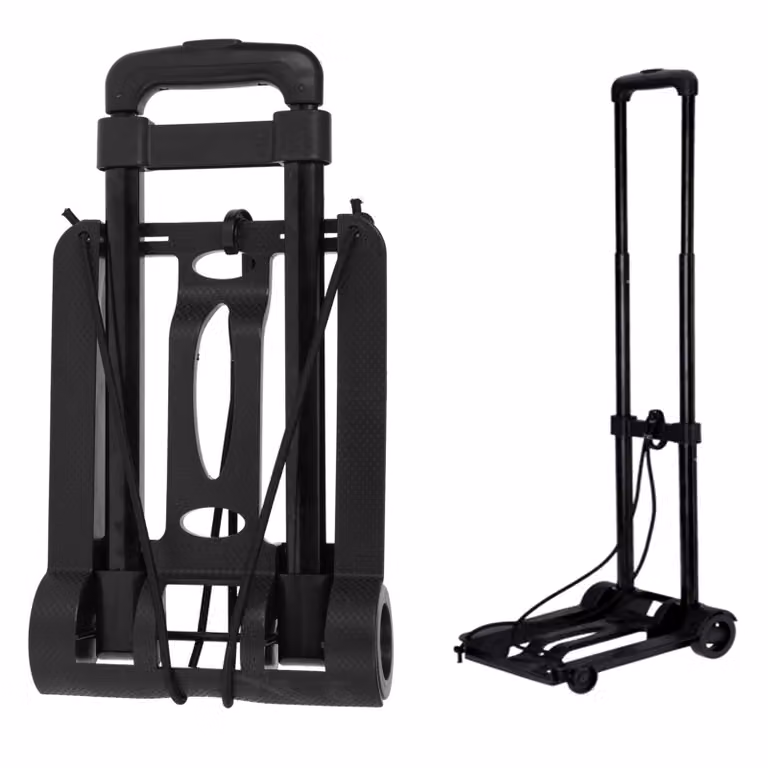 Carrello a mano universale con cinghia di fissaggio, pieghevole, portata 30 kg, carrello impilabile, carrello da trasporto, pieghevole, ausilio per il trasporto