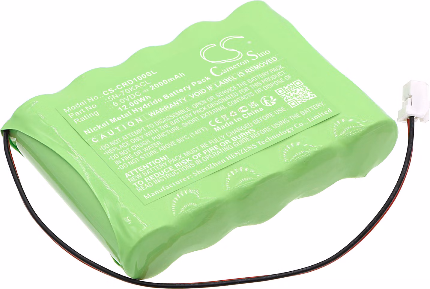 TECHTEK Batteria compatibile con [Cedar] CD-100M sostituisce 5N-70KACL