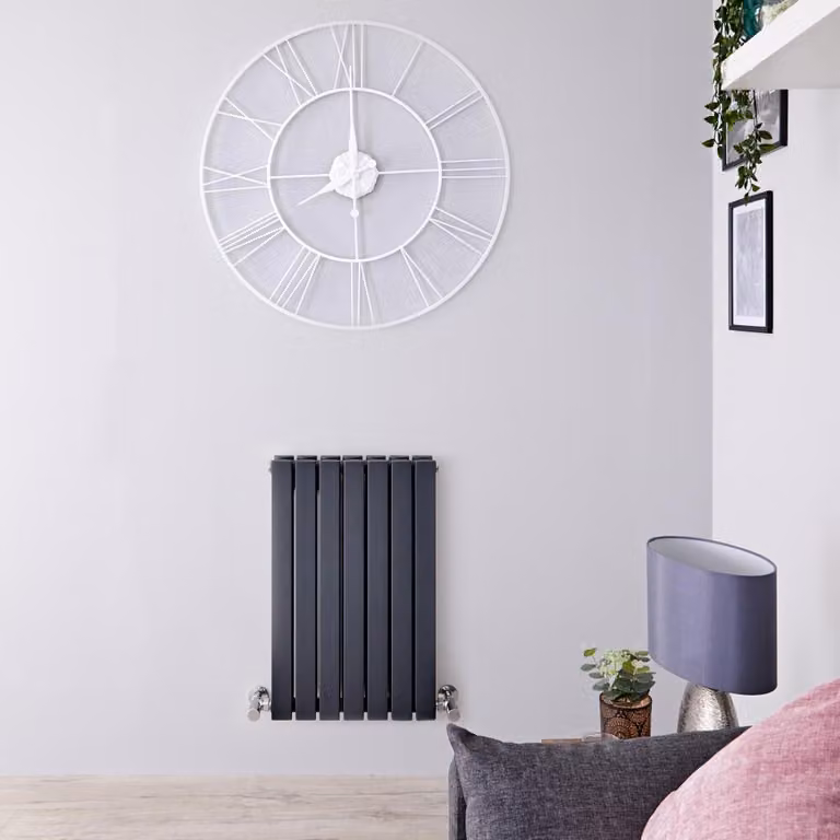 Radiatore di Design Orizzontale Antracite - 635 x 413mm - 515W - Sloane