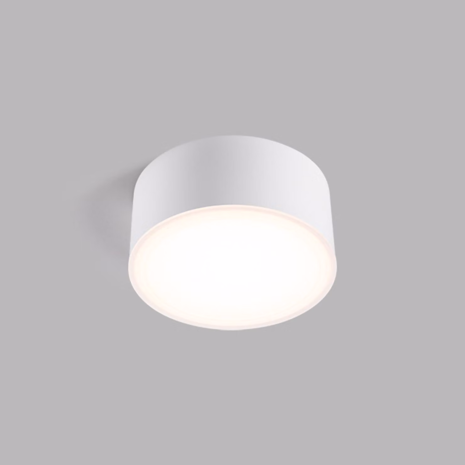 Apparecchio LED a soffitto BUTTON II CRI90, Variante: Ø 150 x 72 mm, 6-12 W, 600 - 1200 lm, 3000 K/4000 K, bianco