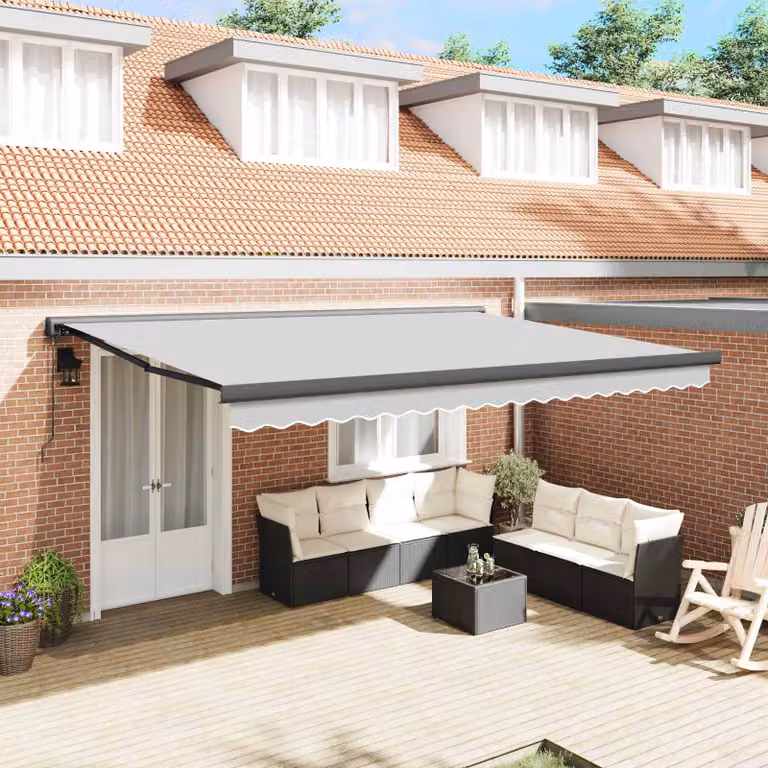 Struttura per tenda parasole vidaXL in alluminio, colore antracite, L 450 cm x P 300 cm
