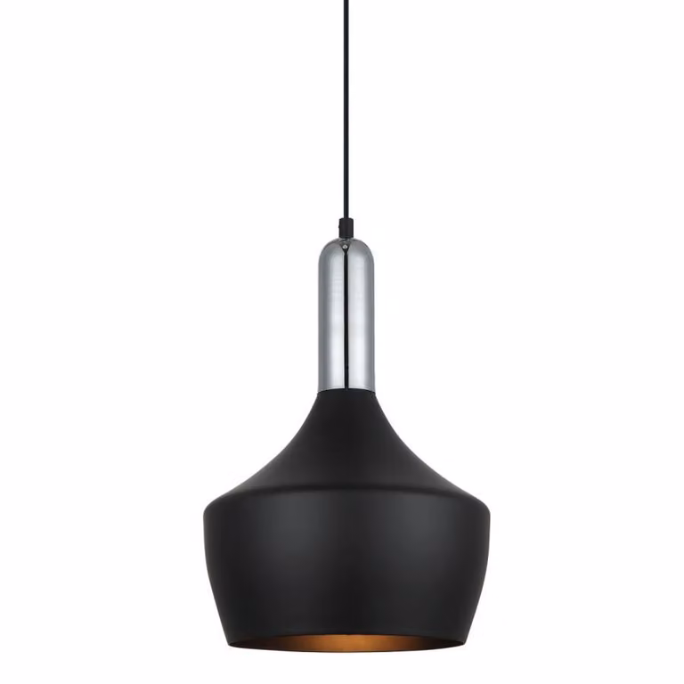 Italux Ophelia lampada da soffitto industriale nera MDM-3028/1 BK+CR