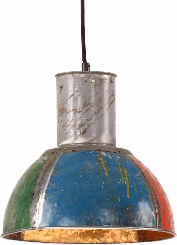 Lampada a sospensione in stile industriale 25 W Multicolore Rotonda 28,5 cm E27