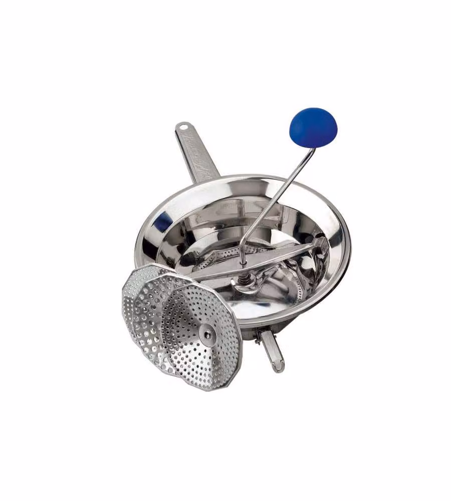 Passaverdura Omac Emanuel 3 in acciaio inox argento L: 24 cm, P: 34,5 cm – 2