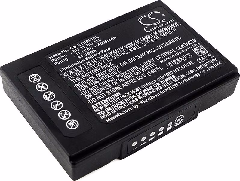 TECHTEK Batteria compatibile con [Sumitomo] T-400S+, T-600C, TYPE-71C, TYPE-71M, TYPE-81C, TYPE-81M12, YTPE-Z1C sostituisce BU-11, per BU-11S