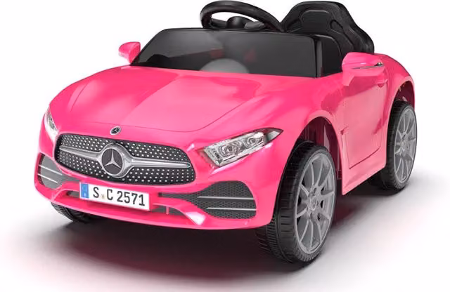 Macchina Elettrica per Bambini Mercedes CLS 12V con Luci e Suoni, Colore Rosa