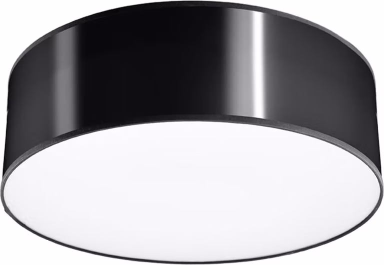 Moderna lampada da soffitto nera SOLARA 1 E27