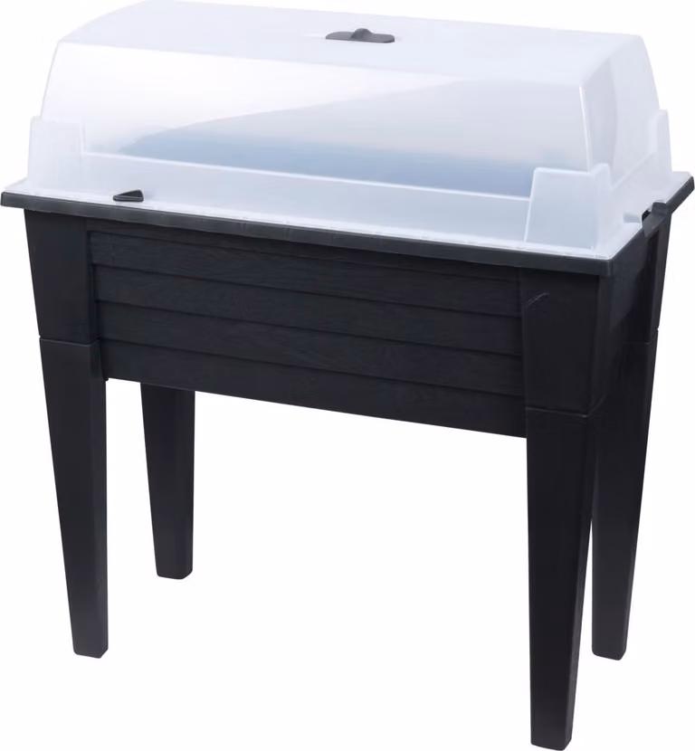 Tavolo da giardinaggio BOTANIC, mini serra con copertura protettiva, 78 cm