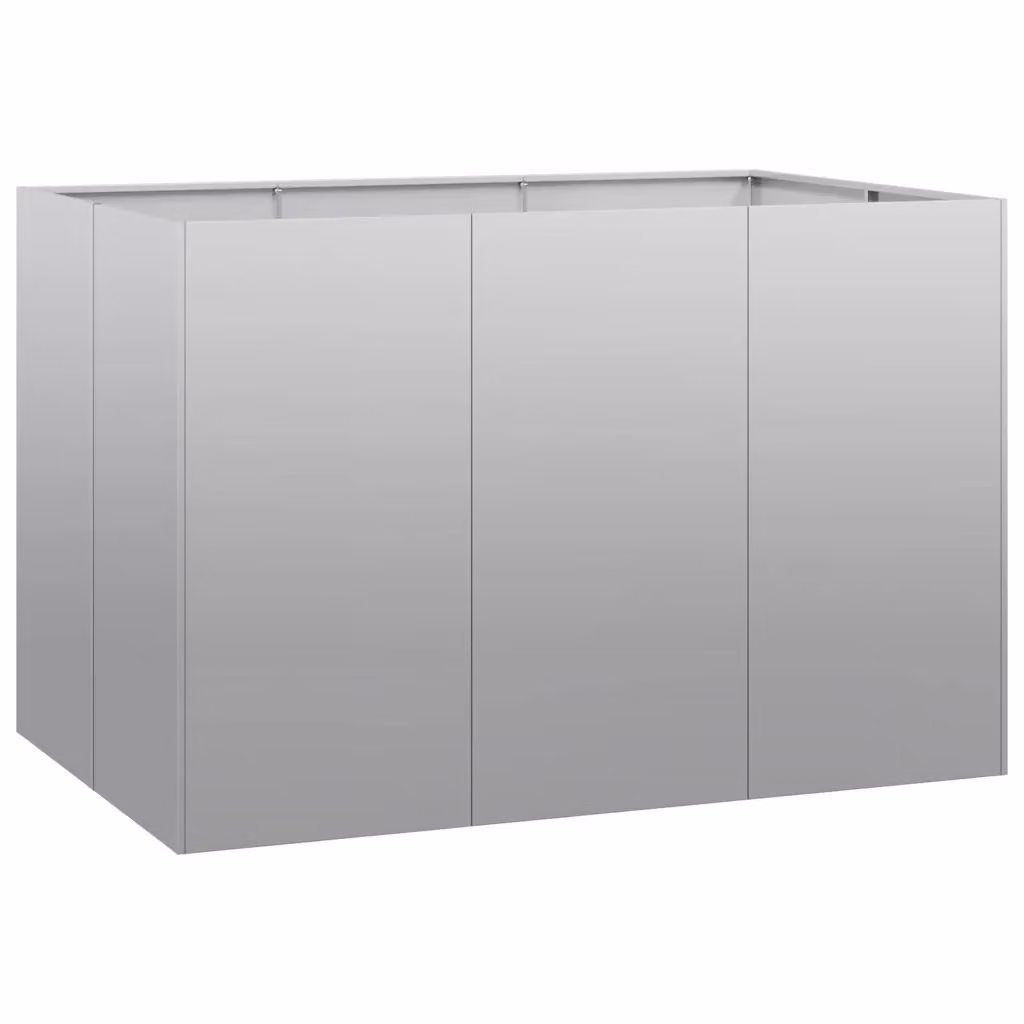 Fioriera a cassetta Design Mania in acciaio zincato grigio L: 120 cm, P: 80 cm, H: 80 cm – 2