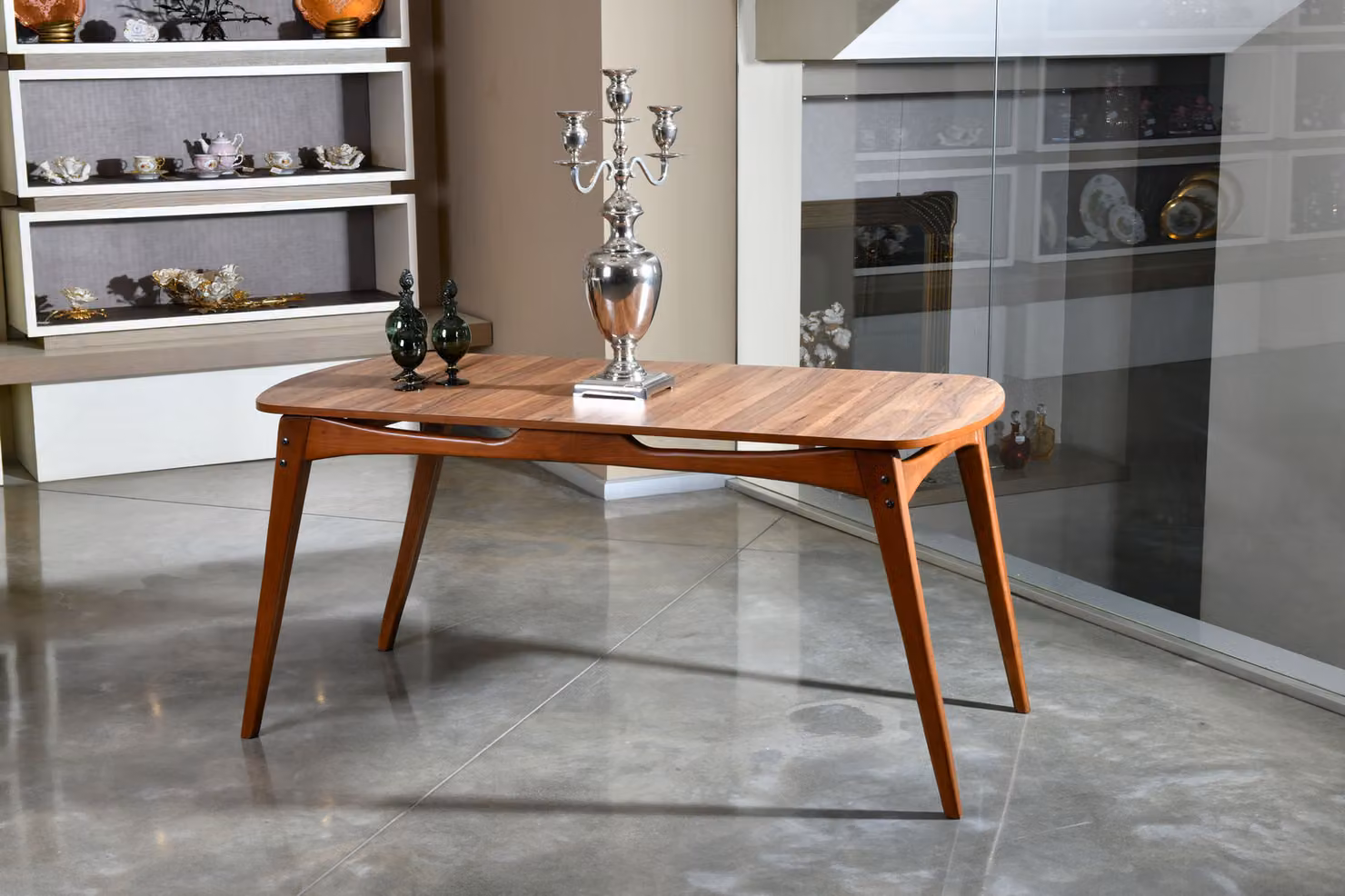 Skye Decor, Touch- Touch VOW, colore noce, tavolini, 75x160x80 cm, struttura: Legno di carpino