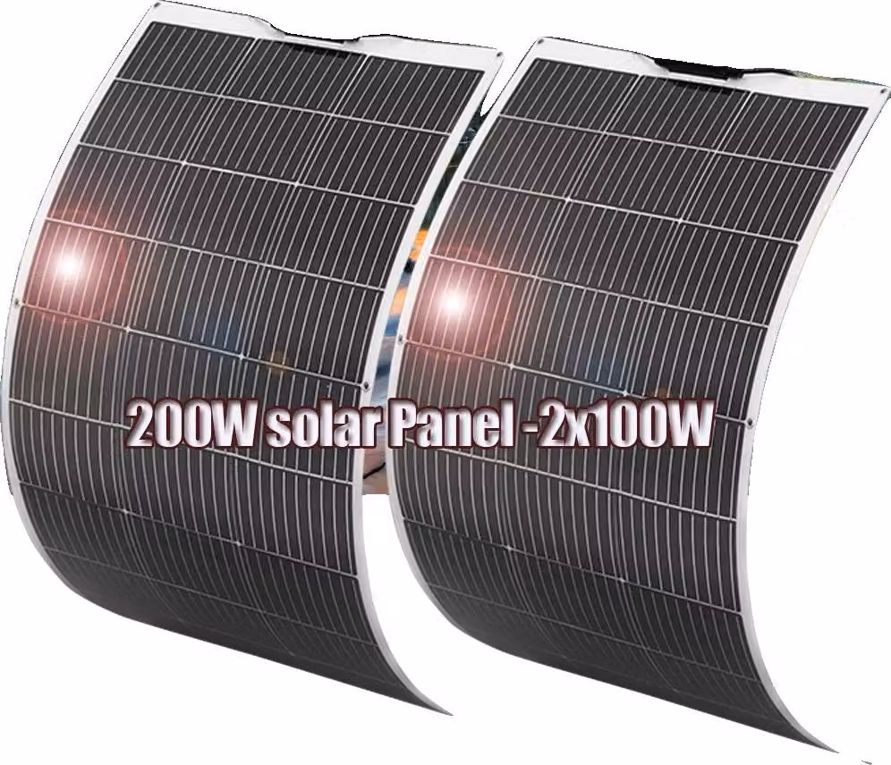 Pannello solare, design flessibile, alta efficienza, 200W