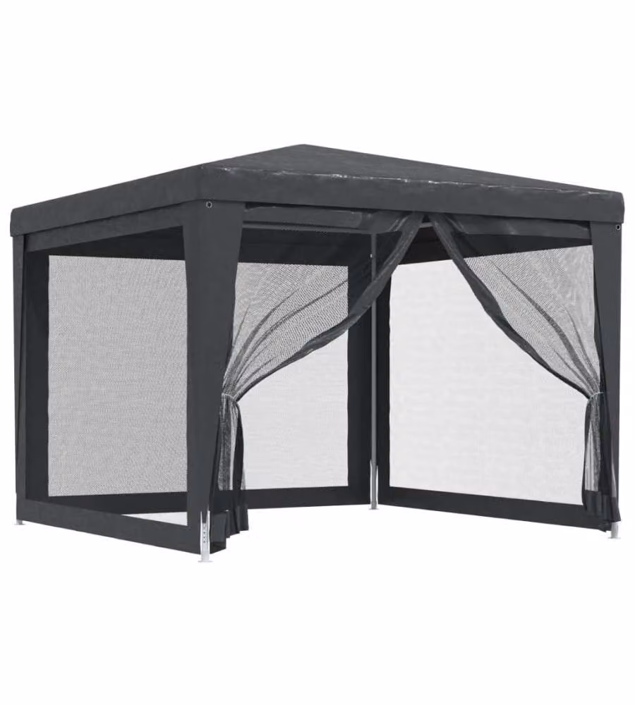 vidaXL Tenda per Feste con 4 Pareti in Rete Antracite L: 300 cm, P: 300 cm, H: 246 cm – 2