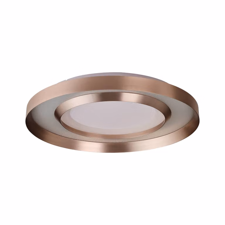 Brilliant Plafoniera a LED Onix, dimmerabile, Ottone / Oro, Soggiorno / Sala da pranzo, Alluminio, Moderno, Plafoniera LED