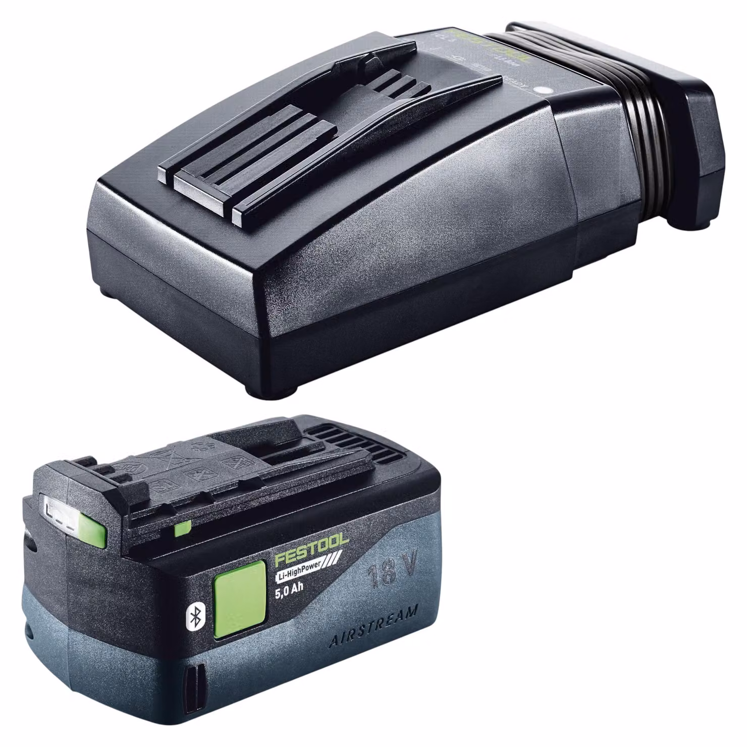 Set energia Festool 1x BP 18 Li 5,0 HP-ASI HighPower Batteria 18 V 5,0 Ah ( 578519 ) + Caricabatterie TCL 6 ( 201135 )