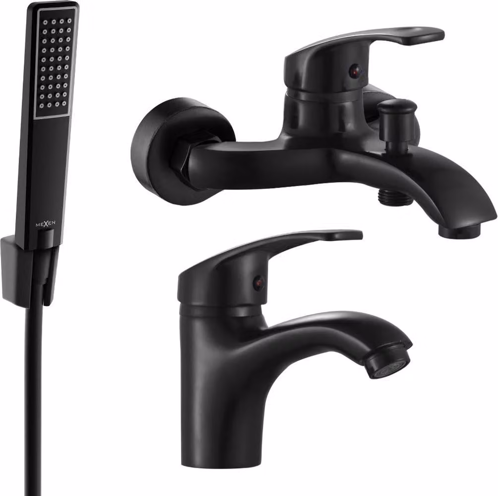 Mexen Fabia R72 set da bagno, nero - 746503R72-70