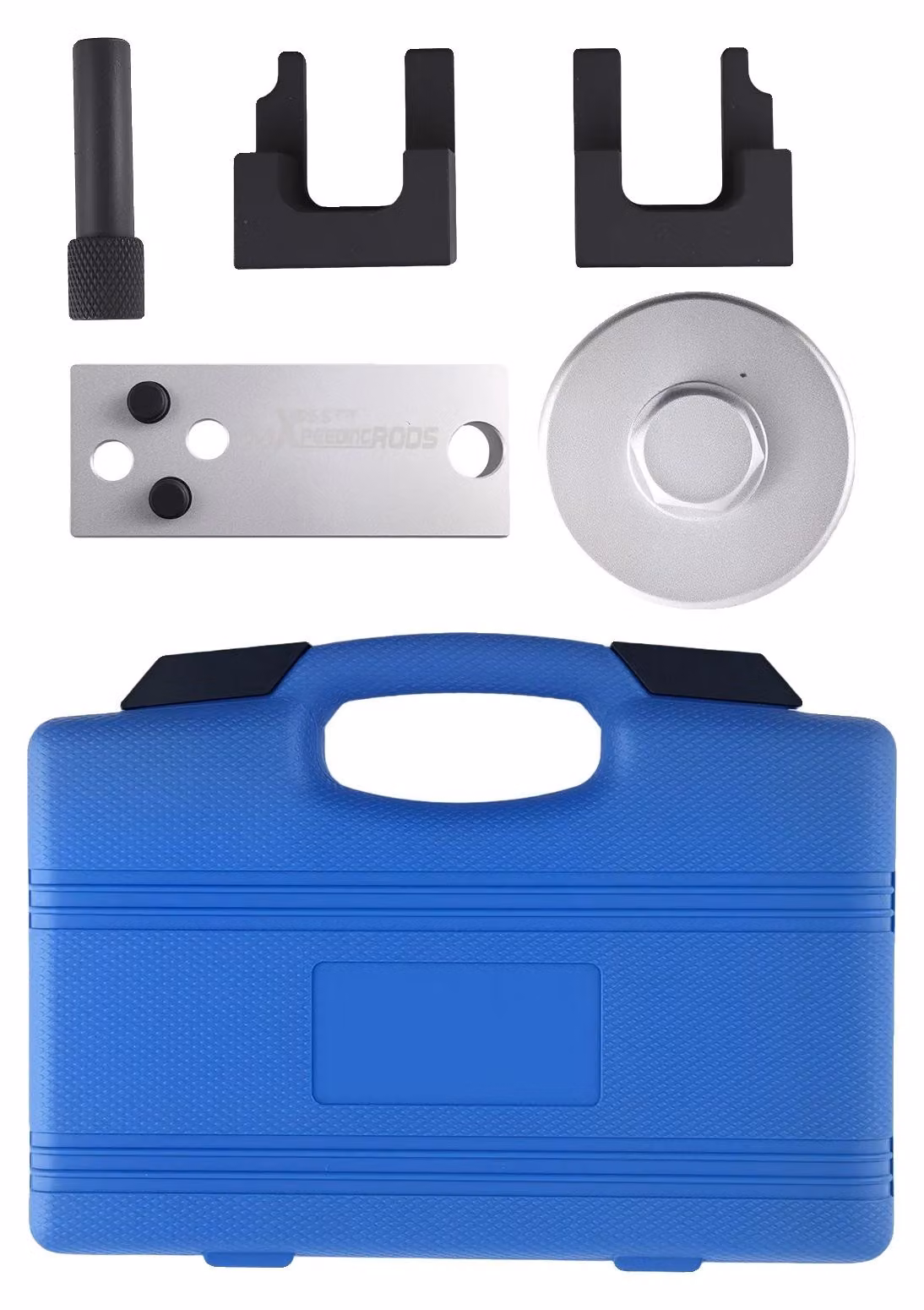 Set di strumenti per la fasatura, realizzato in acciaio ad alta resistenza, dimensioni 20 x 10 x 5 cm, compatibile con il motore Mercedes OM654, prodotto con precisione e conforme alla norma ISO 9001
