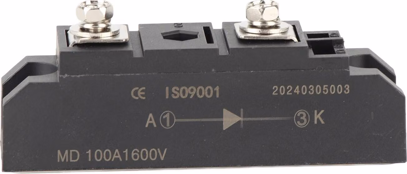 Raddrizzatore a ponte, modulo di potenza a diodi a 2 poli, piastra in rame, raffreddamento, 100 A, 1600 V