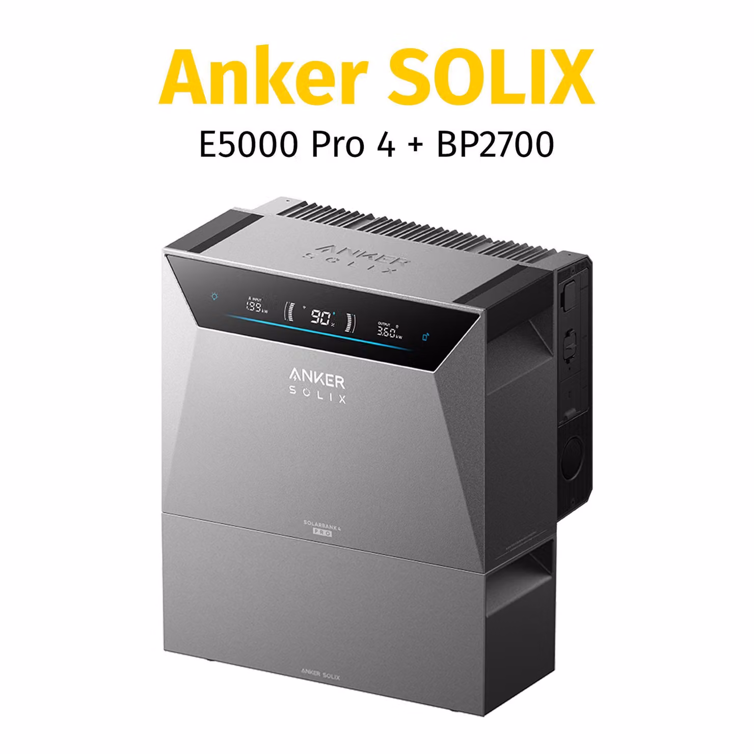 Anker SOLIX Solarbank 4 E5000 Pro con 1 batteria di espansione BP2700